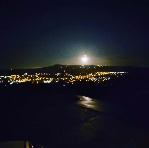 Nighttime View from Whitcliffe Camp Site