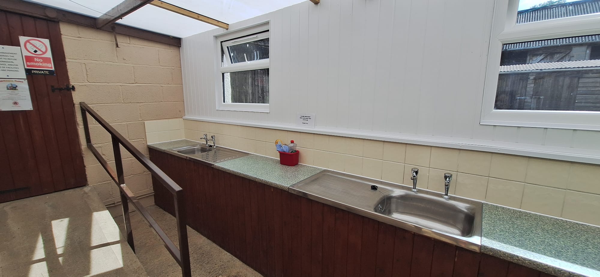 Wash facilities - Whitcliffe Camp Site